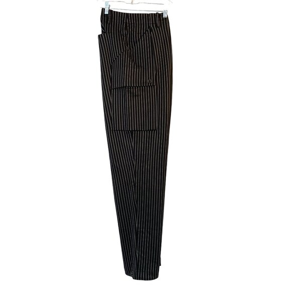 Mens Karl Lagerfeld Black Pinstripe Dress Utility Pants Size 38 NWT RZ10403 $350 - Picture 8 of 16